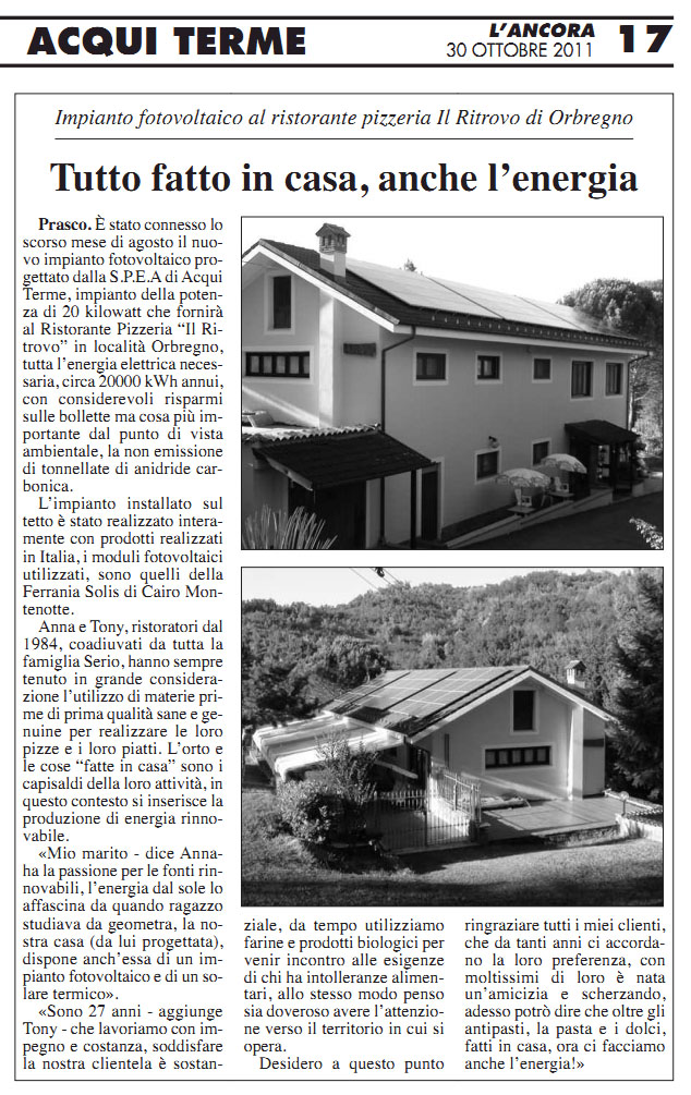 Click on the image to download the complete issue in pdf, L'Ancora No 40/2011