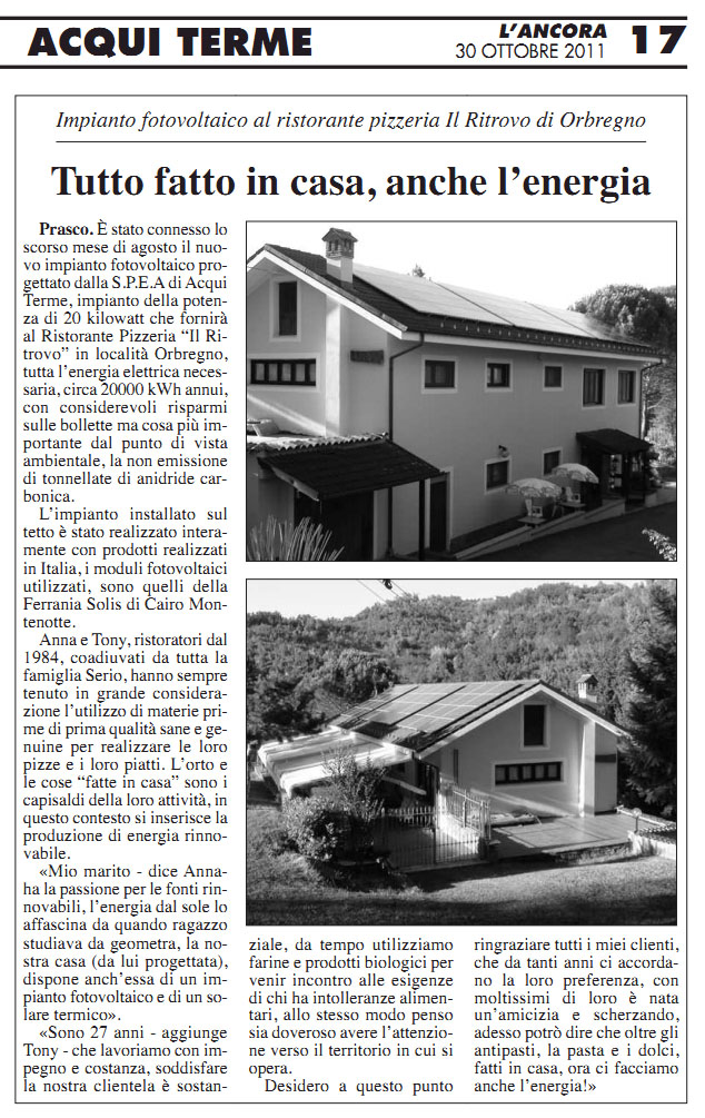 Klicken Sie auf das Bild um die komplette Ausgabe in pdf de L'Ancora Download n. 40/2011