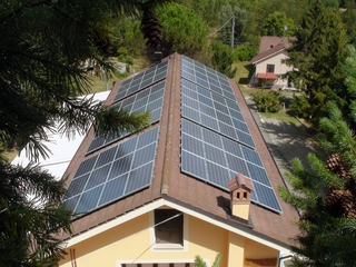 L'impianto fotovoltaico terminato L'impianto fotovoltaico terminato